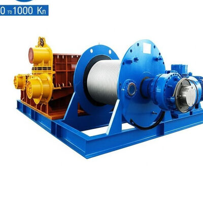 Rated Load 0-1000 Kn Heavy Duty Marine Winch Complying With ISO Customized