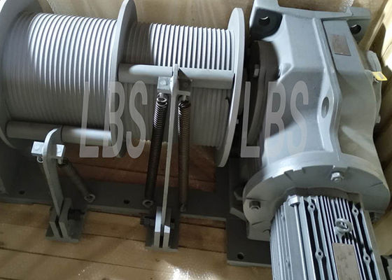 5T Double Drum 190MM Electric Winch Machine With Emergency Brake