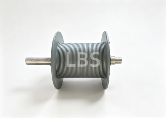 Stress‑Relieved Welded Luffing Drum Assembly With Lebus Groove High‑Strength Q355B For 12mm Wire Rope