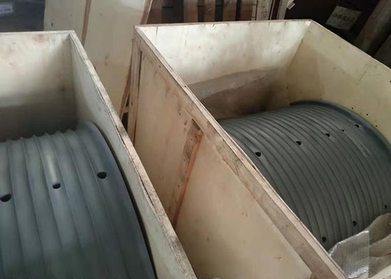 Tamamen İşlenmiş Yüksek Mukavemetli Çelik Büyük Çaplı Vinç Tamburu Yivli Kollu